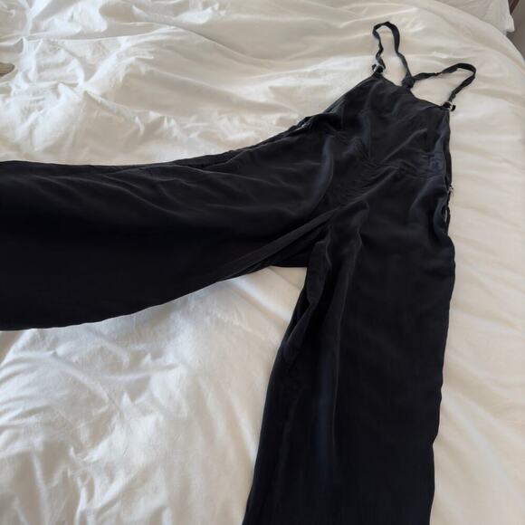 Alexander Wang Black Silky Linen Jumpsuit Size 2 - Picture 4 of 8